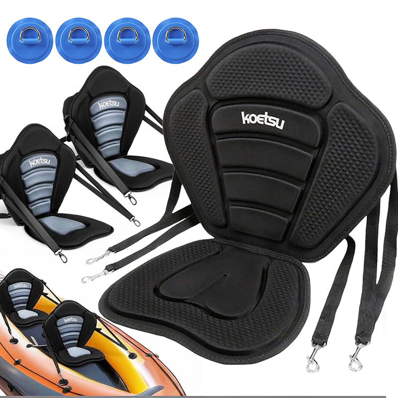 Fishing Kayak Crate - Assento de caiaque ajustável, encosto de