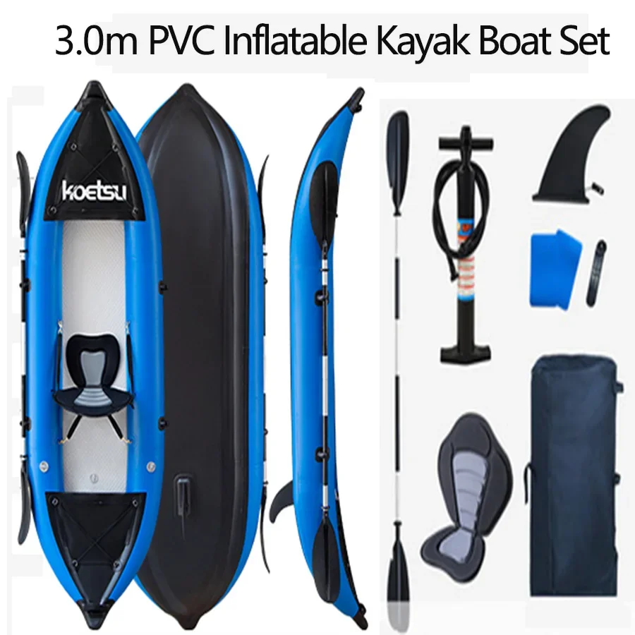 KOETSU 1-2 pessoas inflável pv - Fishing Kayak Sit On Top avaliação e preço