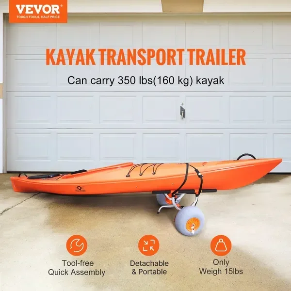 Carrinho de Caiaque Reforçado, - Fishing Kayak Cart avaliação e preço